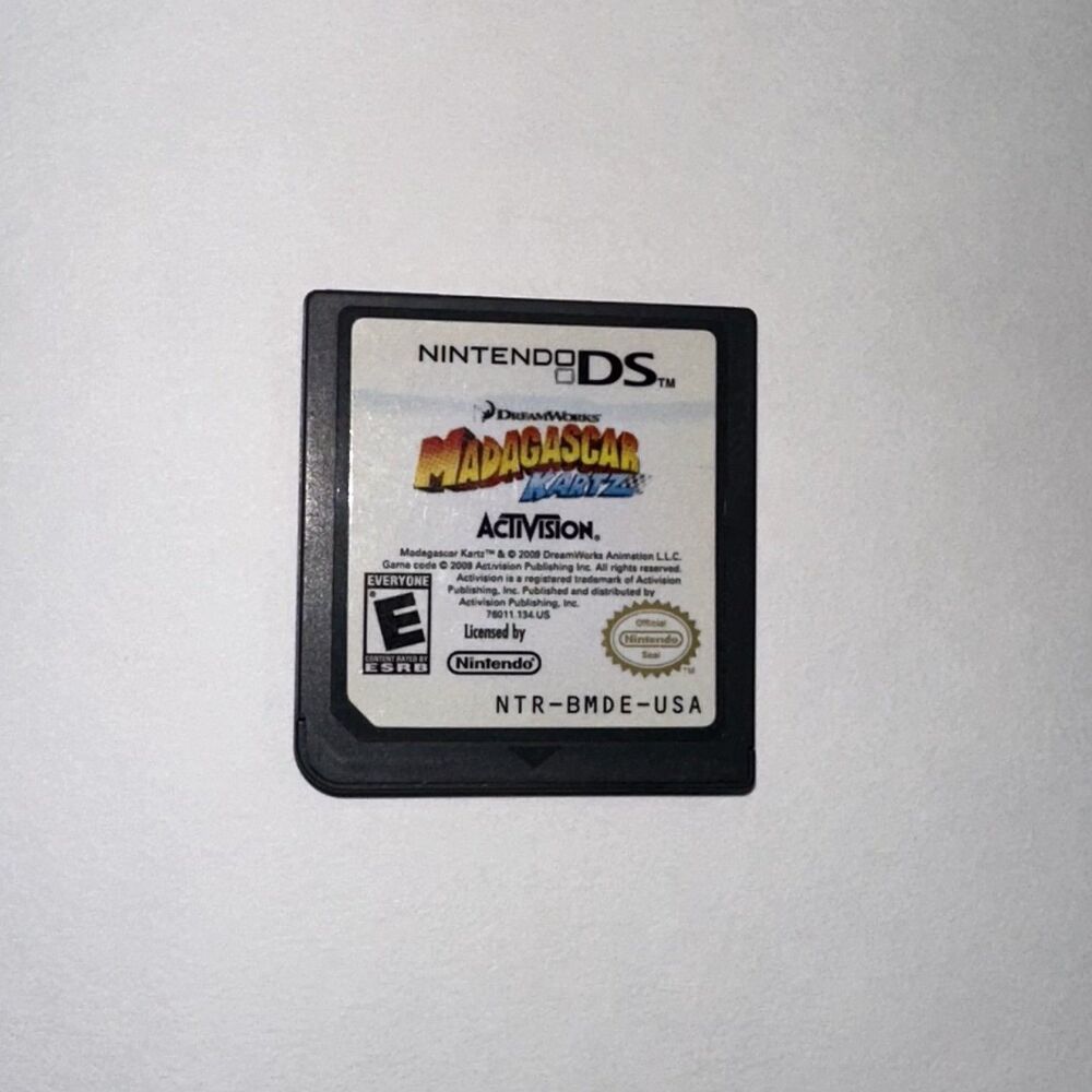 Madagascar Kartz (Nintendo DS, 2009) Cartridge Only TESTED WORKS NDS